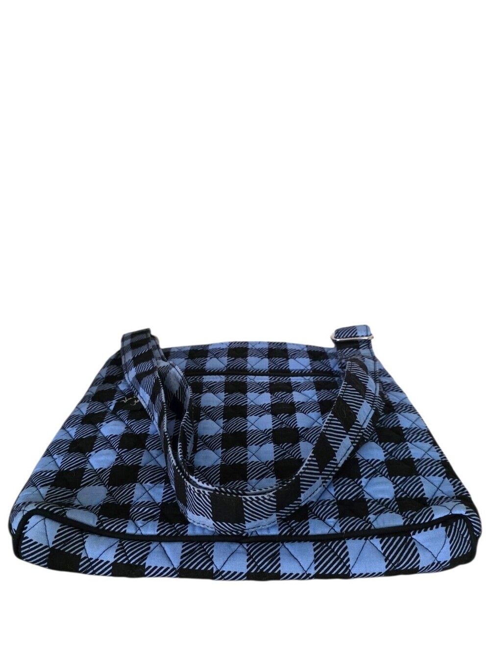 Vera Bradley Blue Buffalo Check Quilted Crossbody Shoulder Bag Lightweight NWOT - Picture 4 of 16
